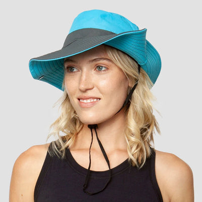 Sun Hat Wide Brim UPF 50 Foldable Ponytail Opening