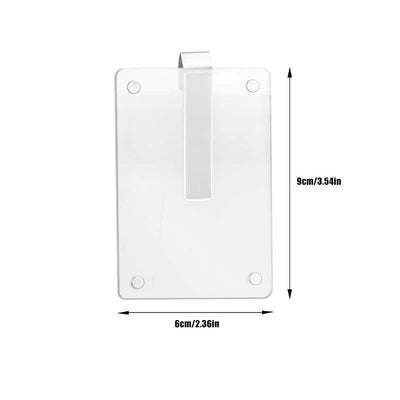 Sun Visor Photo Clip Tool-Free Clip-On Crystal-Clear Acrylic