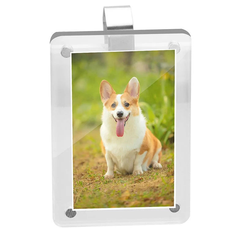 Sun Visor Photo Clip Tool-Free Clip-On Crystal-Clear Acrylic