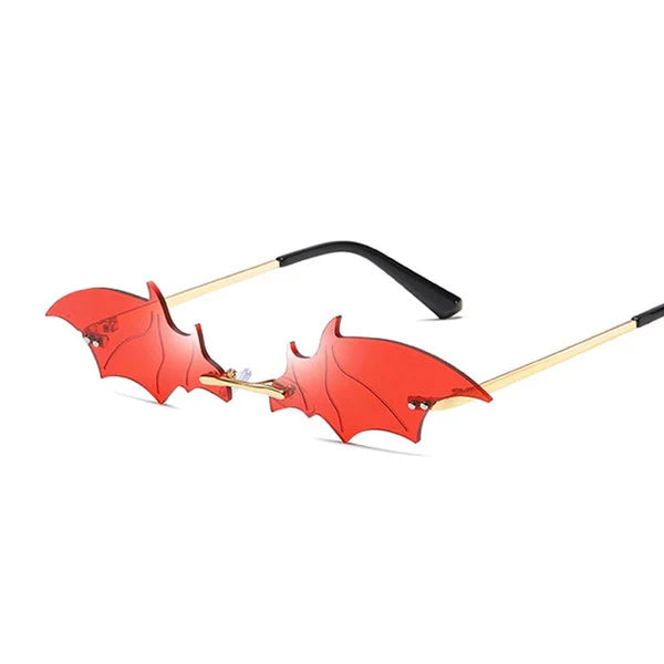 Sunglasses Bat-Wing Frame Non-Slip Nose Pads & Curved Temples