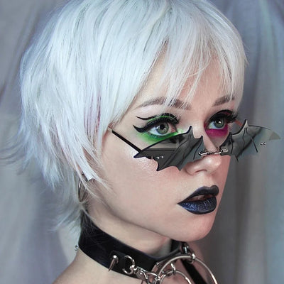 Sunglasses Bat-Wing Gothic Non-Slip Nose Pads