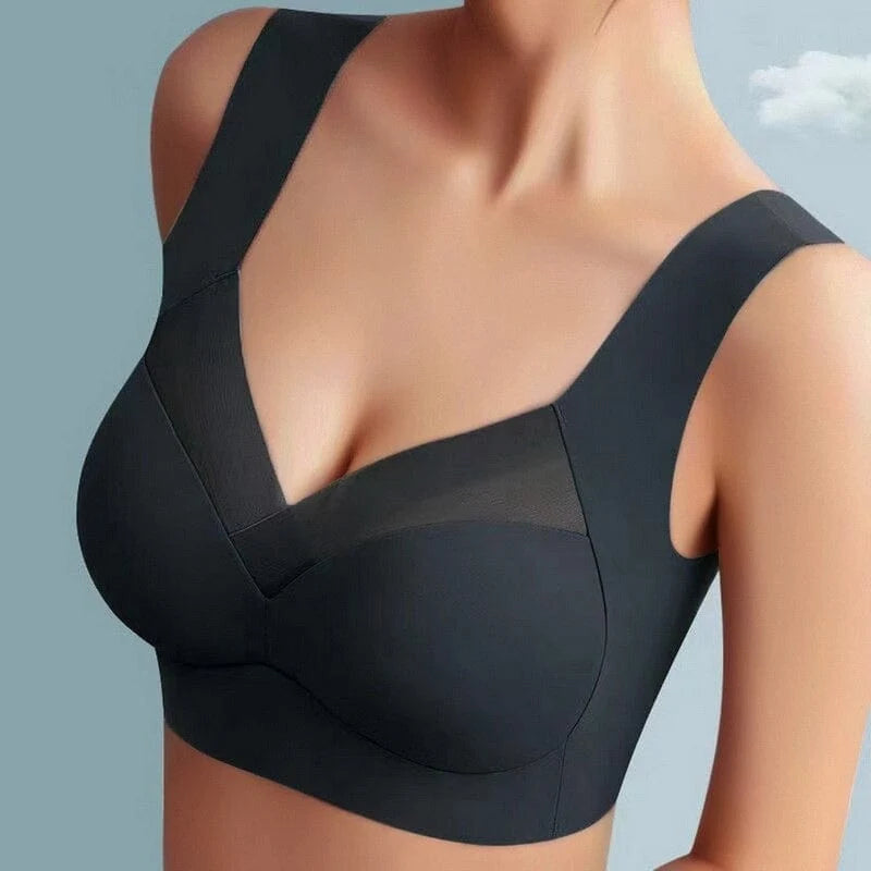 Support Bra Seamless Wire-Free Wide Straps