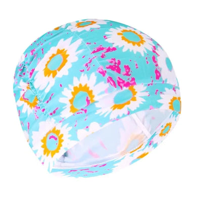 Swim Cap Turban Twist Front Stretch Fit & Quick-Dry