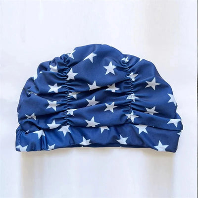 Swim Cap Turban Twist Front Stretch Fit & Quick-Dry