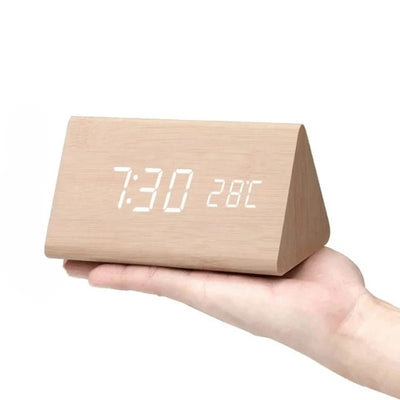 Table Clock LED Display Voice Activated Alarm