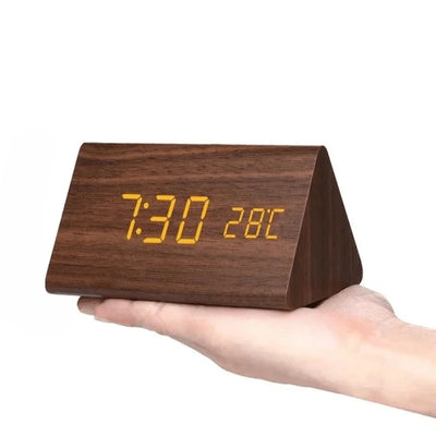 Table Clock LED Display Voice Activated Alarm