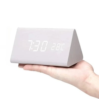 Table Clock LED Display Voice Activated Alarm