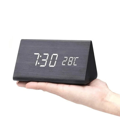 Table Clock LED Display Voice Activated Alarm