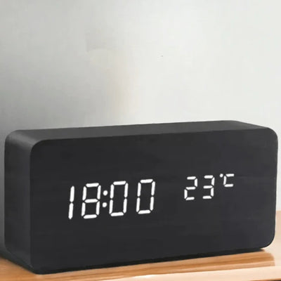 Table Clock LED Display Voice Activated Alarm