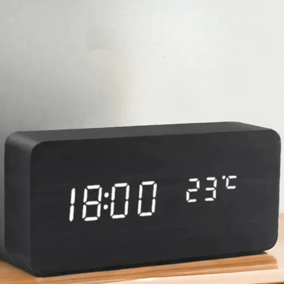 Table Clock LED Display Voice Activated Alarm