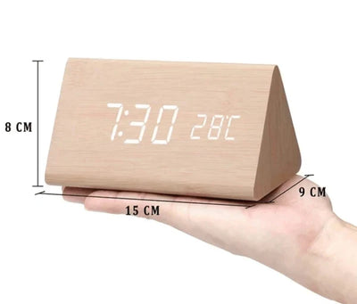 Table Clock LED Display Voice Activated Alarm