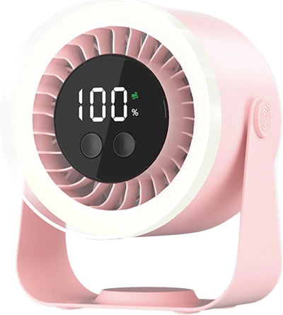 Table Fan Ultra-Quiet 10 Speeds USB-C Rechargeable