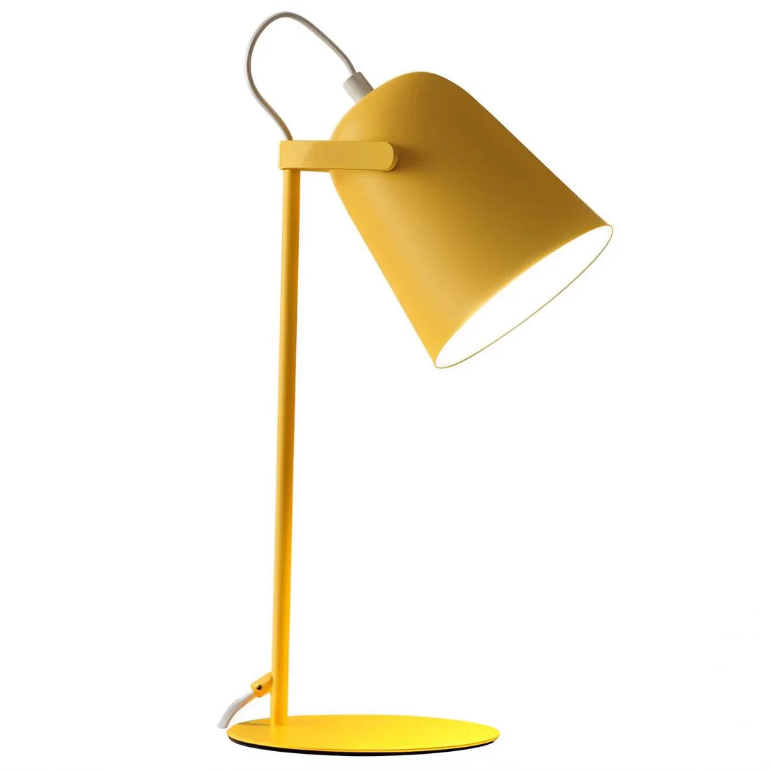 Table Lamp Adjustable Tilt & Rotating Shade Iron Base