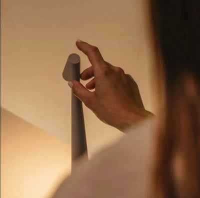 Table Lamp Cordless Aluminum Touch Dimmer