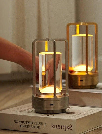 Table Lamp Cordless Rechargeable Touch Dimming Adjustable Color Temperature