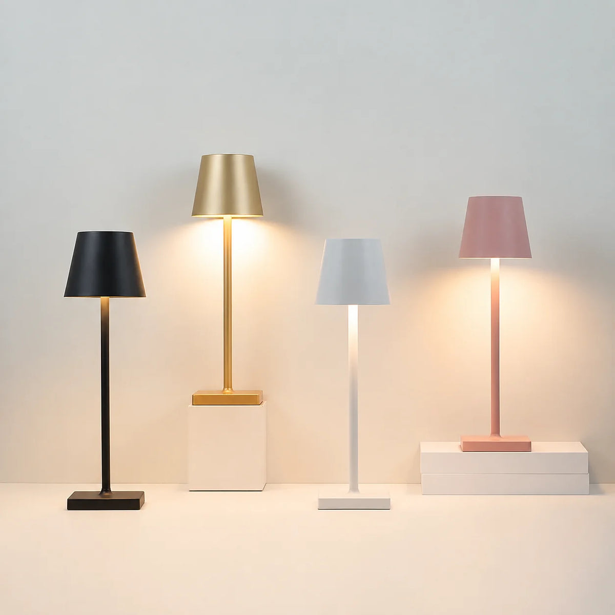 Table Lamp Cordless Touch Dimmer USB-C Rechargeable & Portable