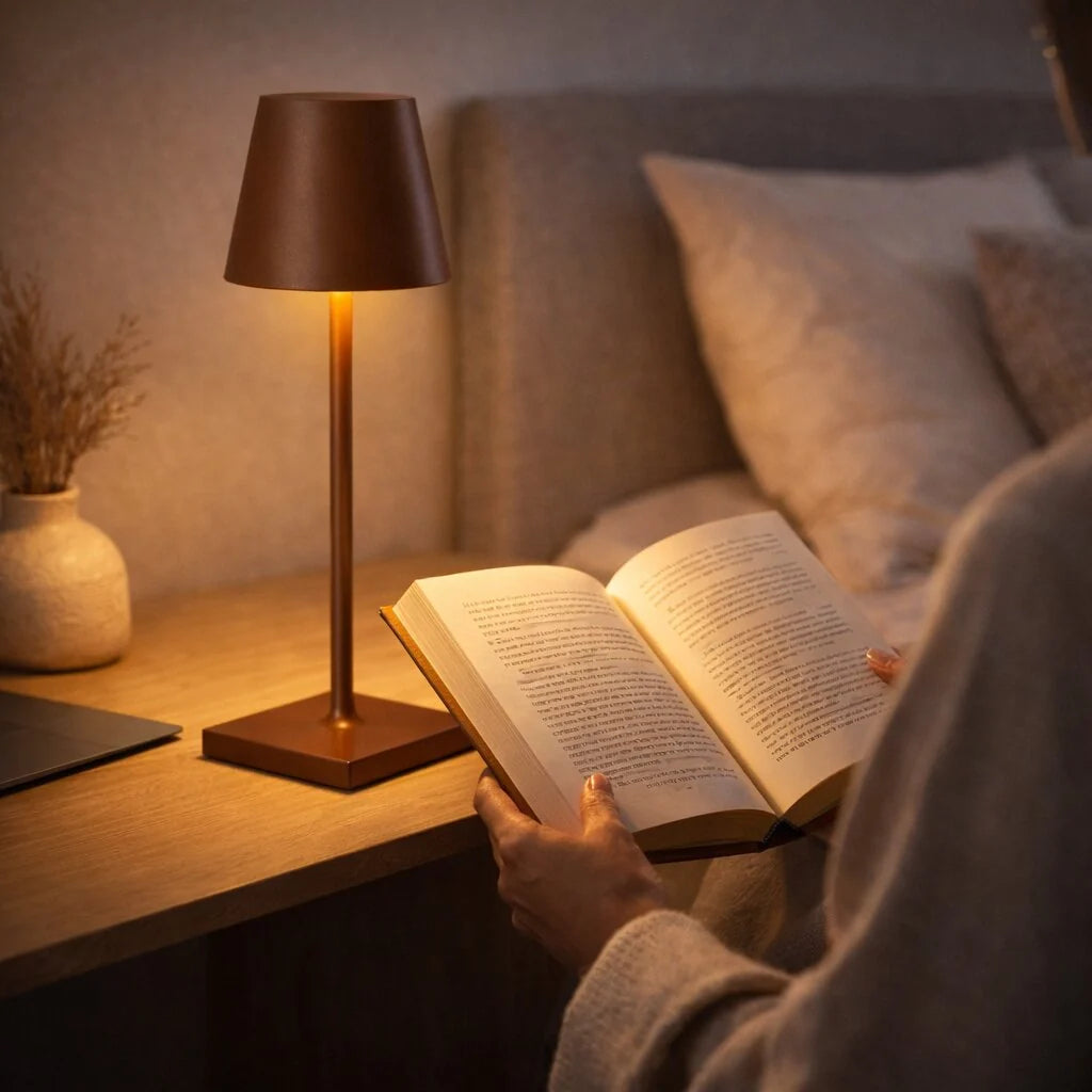Table Lamp Cordless Touch Dimmer USB-C Rechargeable & Portable