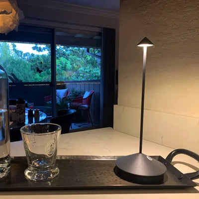 Table Lamp Cordless Touch Dimmer USB Rechargeable