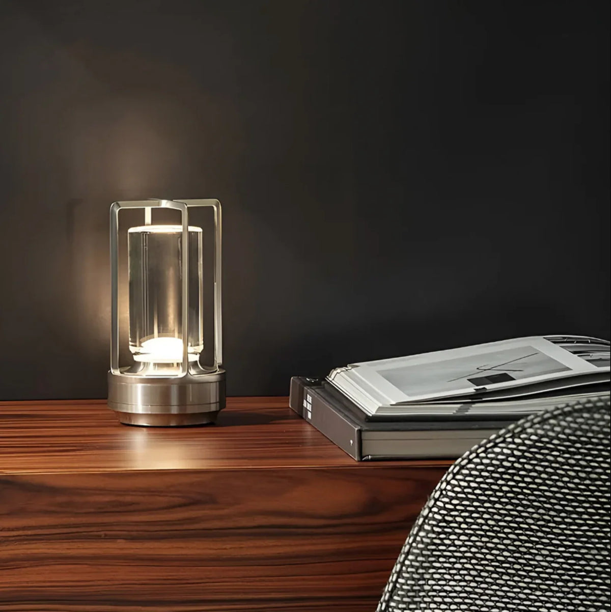 Table Lamp Crystal Design Wireless Touch Dimmable