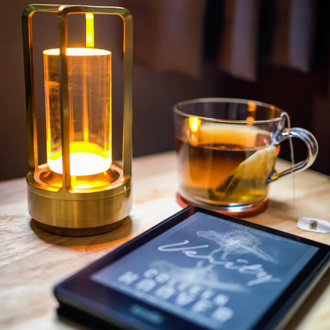 Table Lamp Crystal Design Wireless Touch Dimmable
