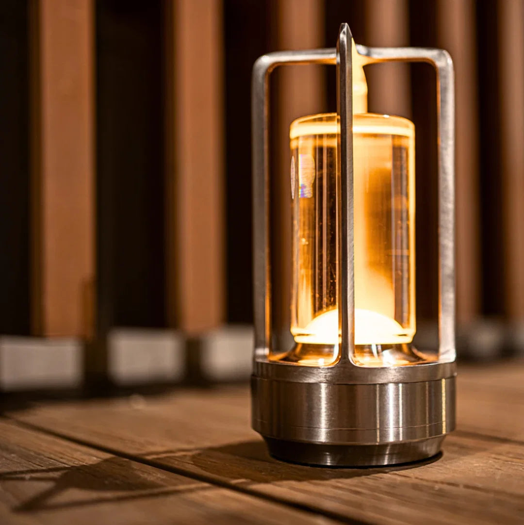 Table Lamp Crystal Design Wireless Touch Dimmable