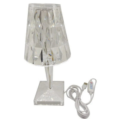 Table Lamp Diamond-Pattern LED Touch & USB Powered