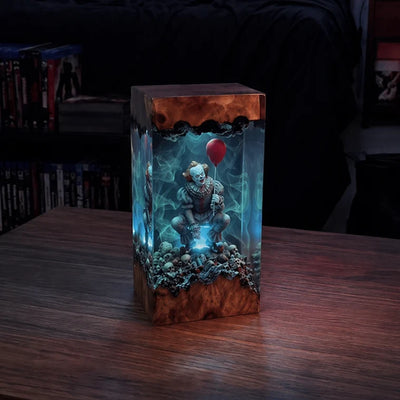 Table Lamp Halloween Character Handmade Resin Warm LED
