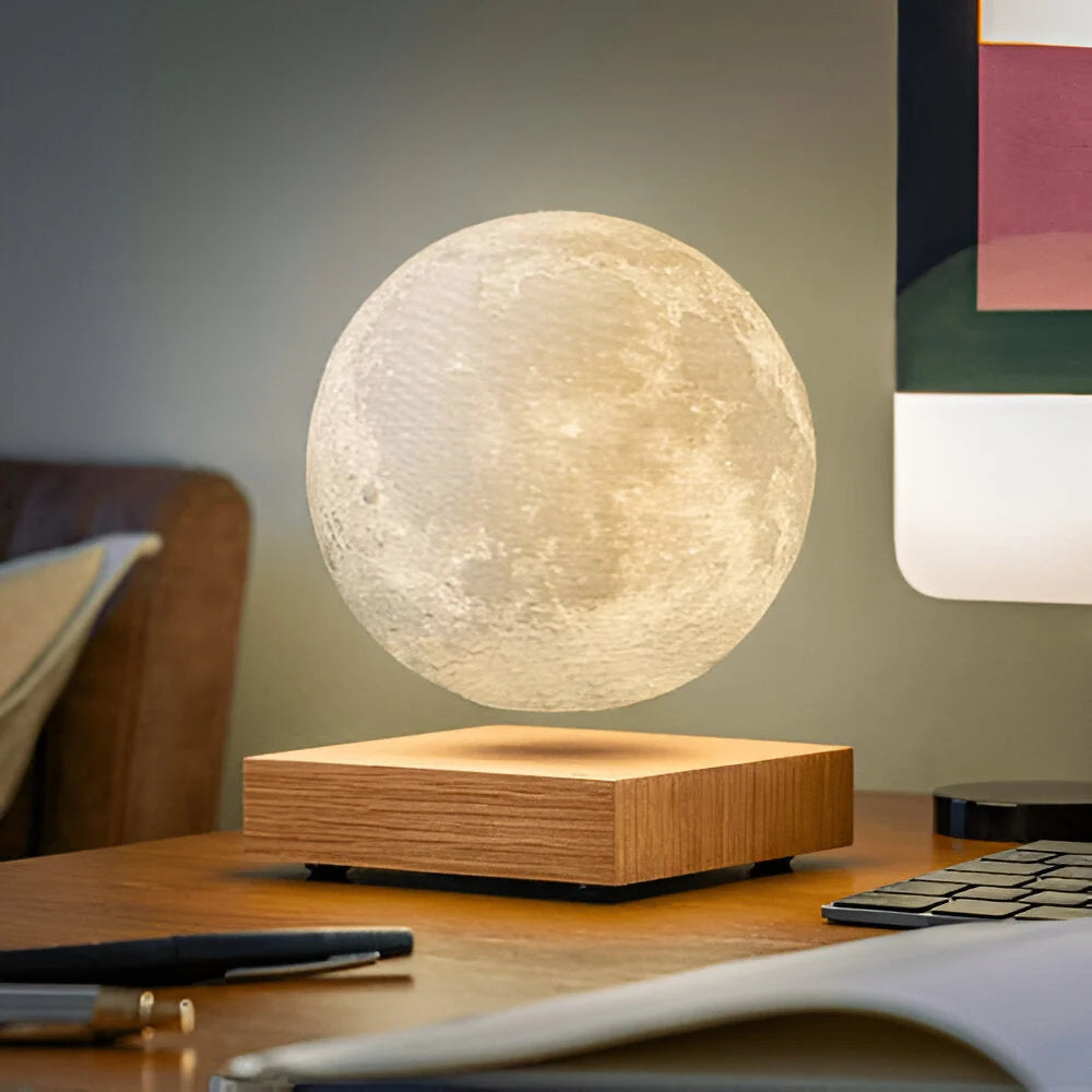 Table Lamp Magnetic Levitation Warm White LED Touch Sensor
