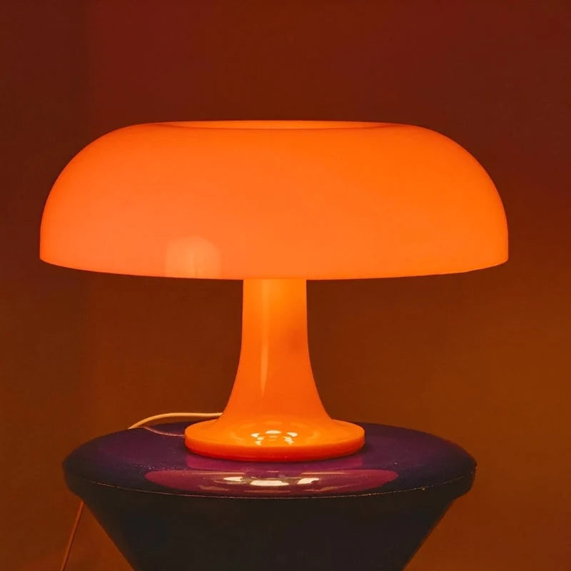 Table Lamp Mushroom Continuously Dimmable Three Color Modes USB