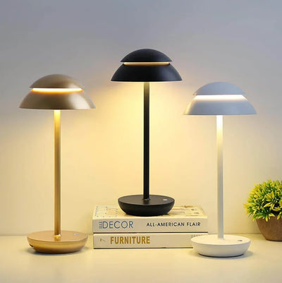 Table Lamp Mushroom Design Touch Dimmable USB Rechargeable