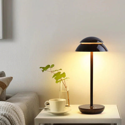 Table Lamp Mushroom Design Touch Dimmable USB Rechargeable