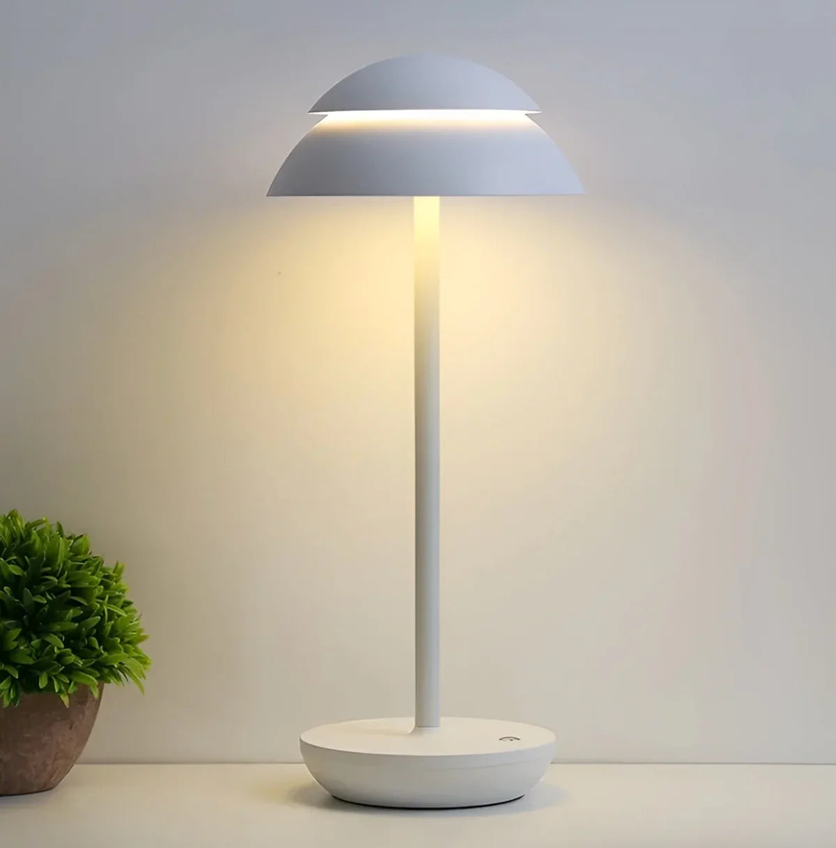 Table Lamp Mushroom-Shaped Touch-Dimmable USB Rechargeable