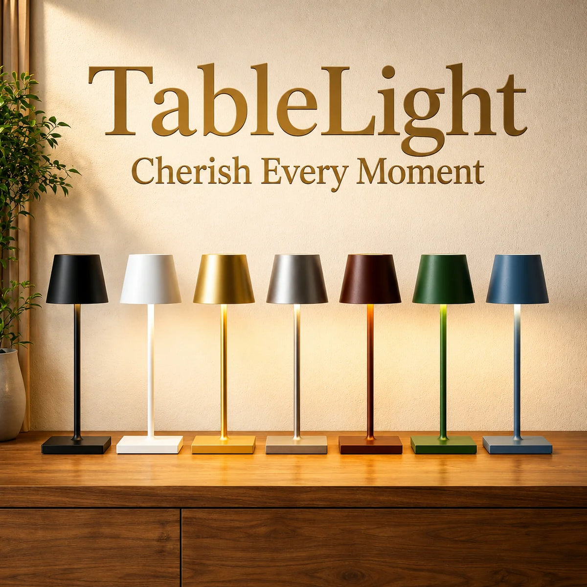Table Lamp Rechargeable USB-C Touch Dimmable