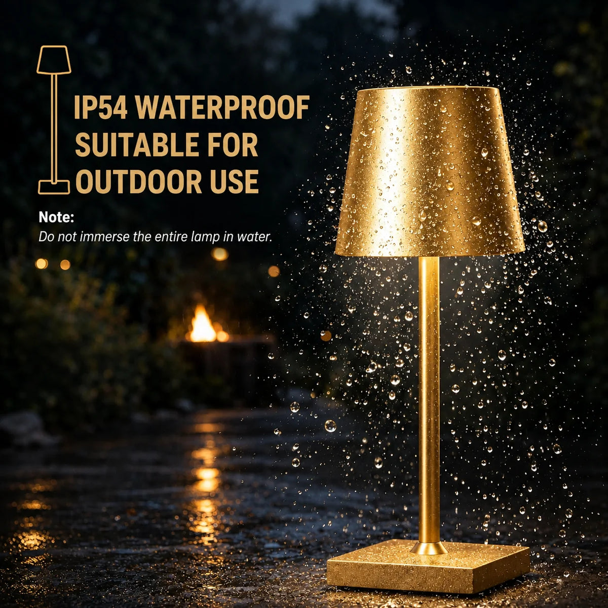 Table Lamp Rechargeable USB-C Touch Dimmable
