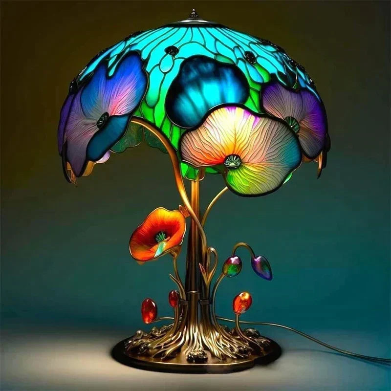 Table Lamp Retro Patterned Soft Ambient Glow