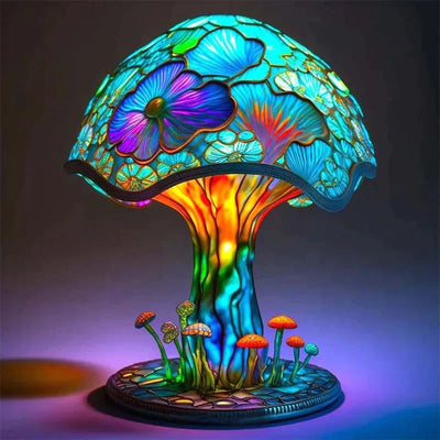 Table Lamp Tiffany Style Warm White LED