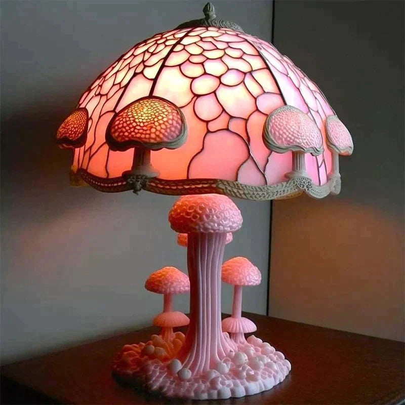 Table Lamp Tiffany Style Warm White LED