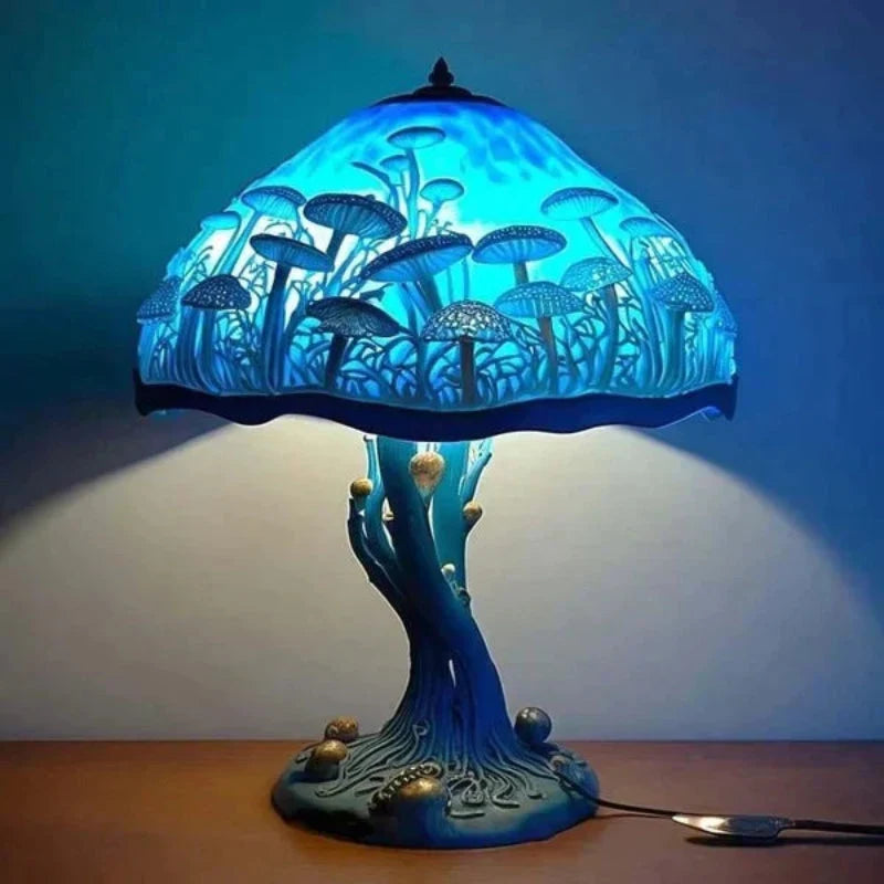 Table Lamp Tiffany Style Warm White LED