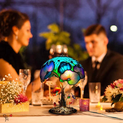 Table Lamp Tiffany Style Warm White LED