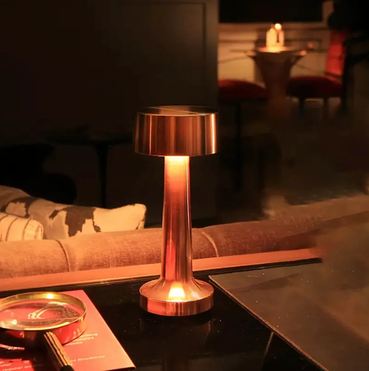 Table Lamp USB Rechargeable Touch Dimming Three-Color