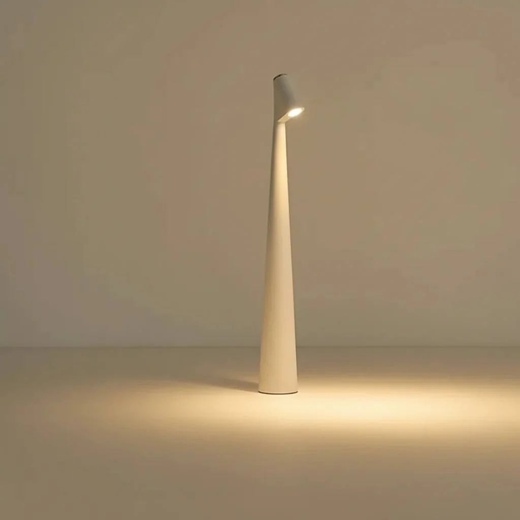 Table Lamp Wireless LED Rechargeable Metal & Glass