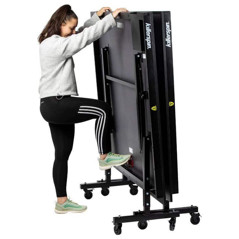 Table Tennis Table Regulation 9 Ft Folding Locking Wheels