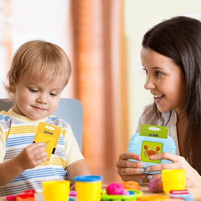 Talking Flashcard Set Voice Playback Portable Battery Free