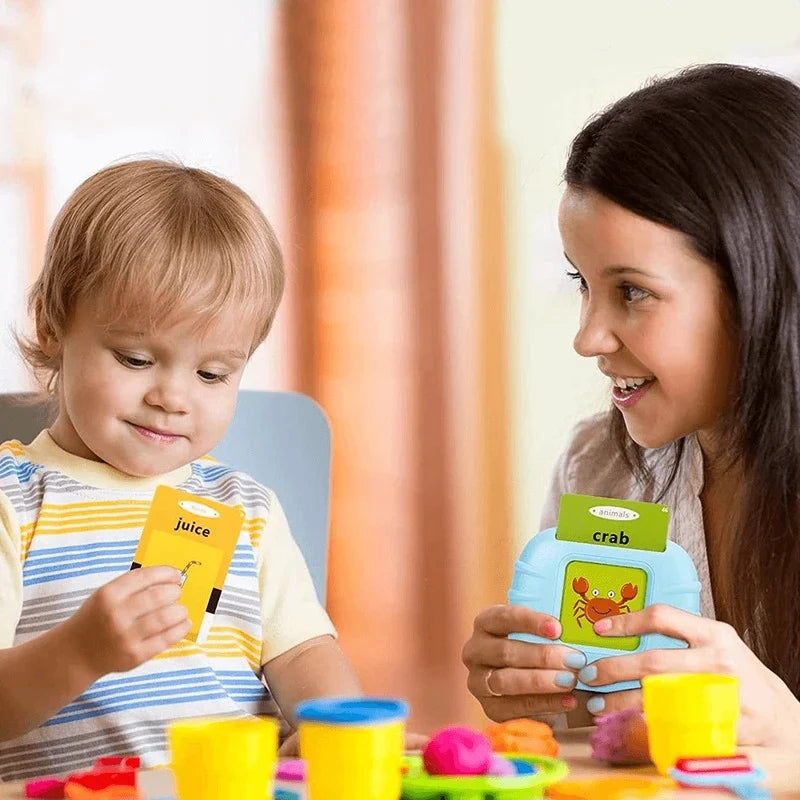 Talking Flashcard Set Voice Playback Portable Battery Free