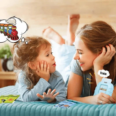 Talking Flashcard Set Voice Playback Portable Battery Free