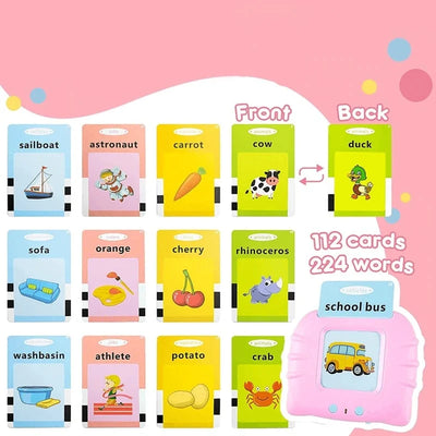 Talking Flashcard Set Voice Playback Portable Battery Free