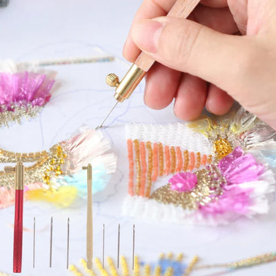 Tambour Embroidery Needle Set Stainless Steel 3 Sizes
