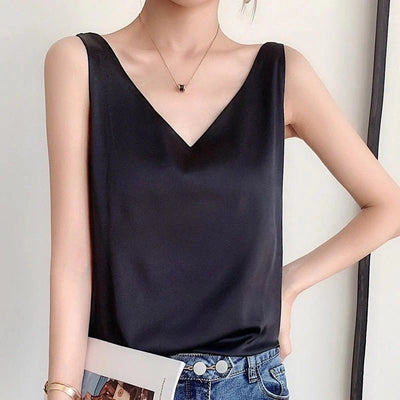Tank Top Silk-Like Lightweight Breathable