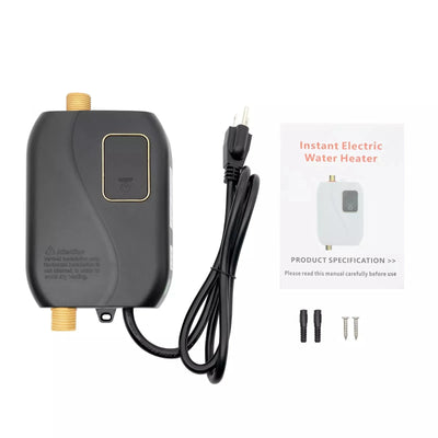 Tankless Water Heater Instant Hot Water LED Display Adjustable Temperature