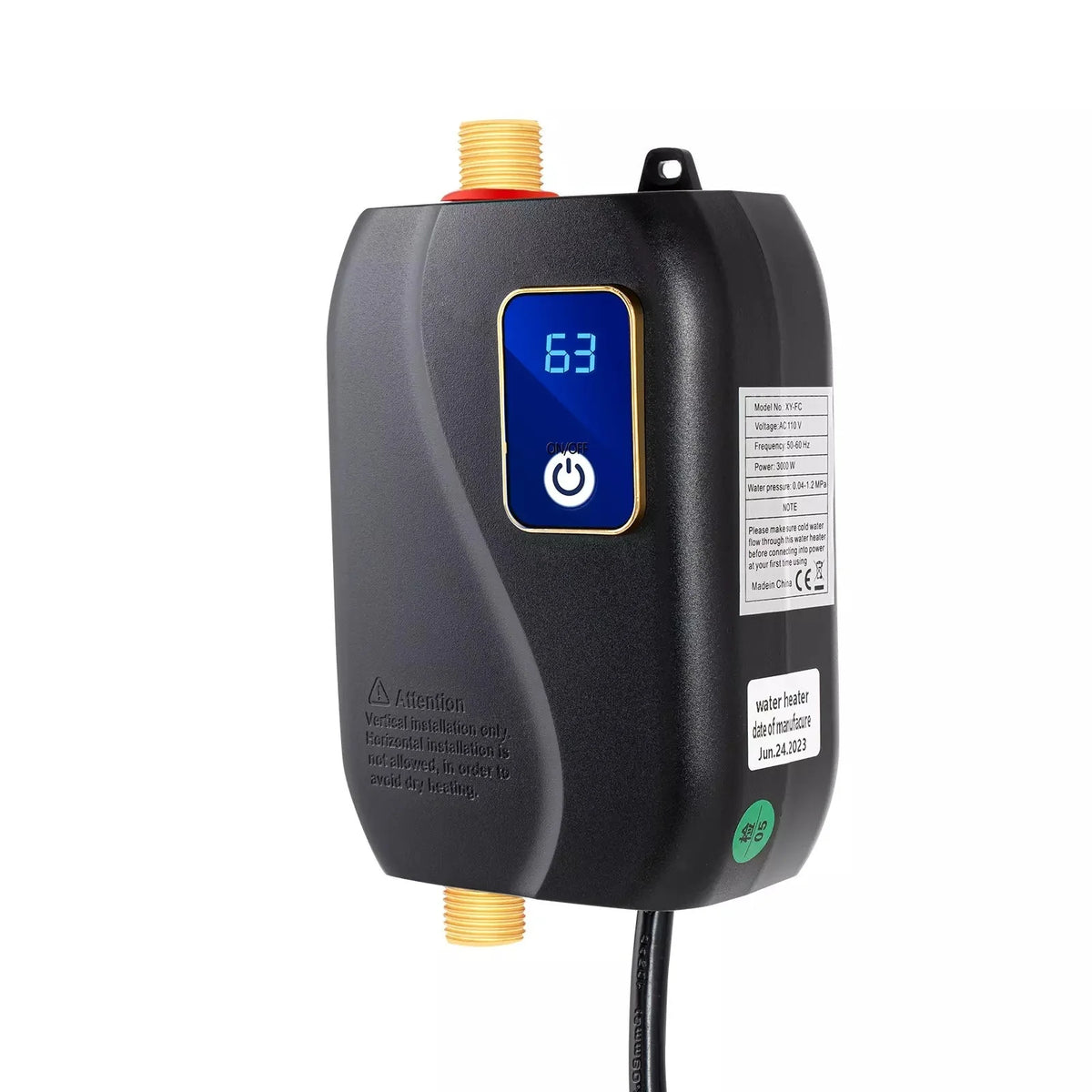 Tankless Water Heater Sensor-Activated 5-Second Heating